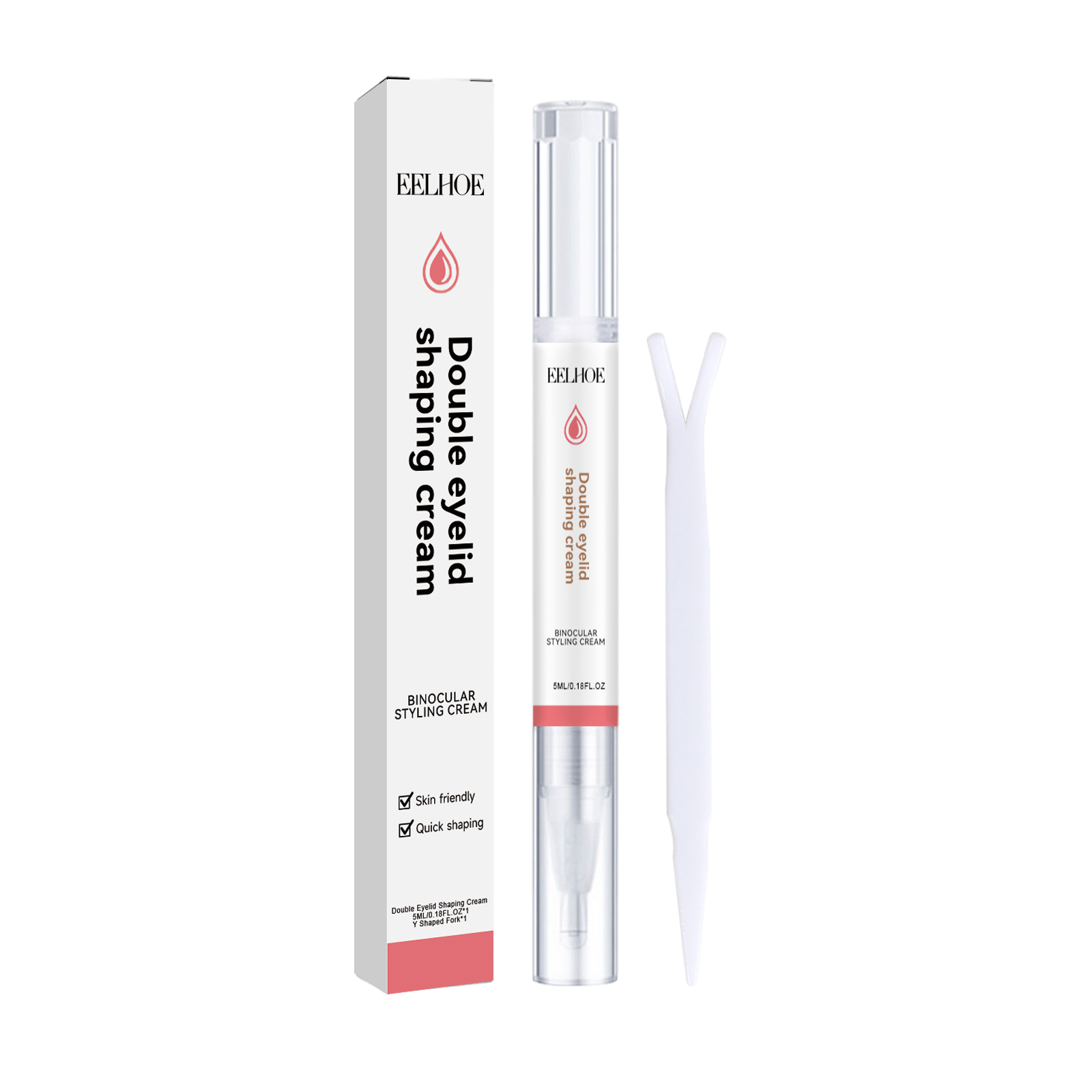 EELHOE Double Eyelid Styling Cream Long-Lasting Natural Non-Trace Invisible Non-Glue Double Eyelid