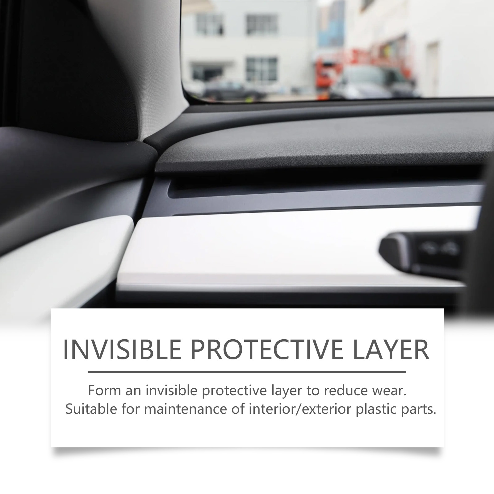 Dashboard showing invisible protective layer claim