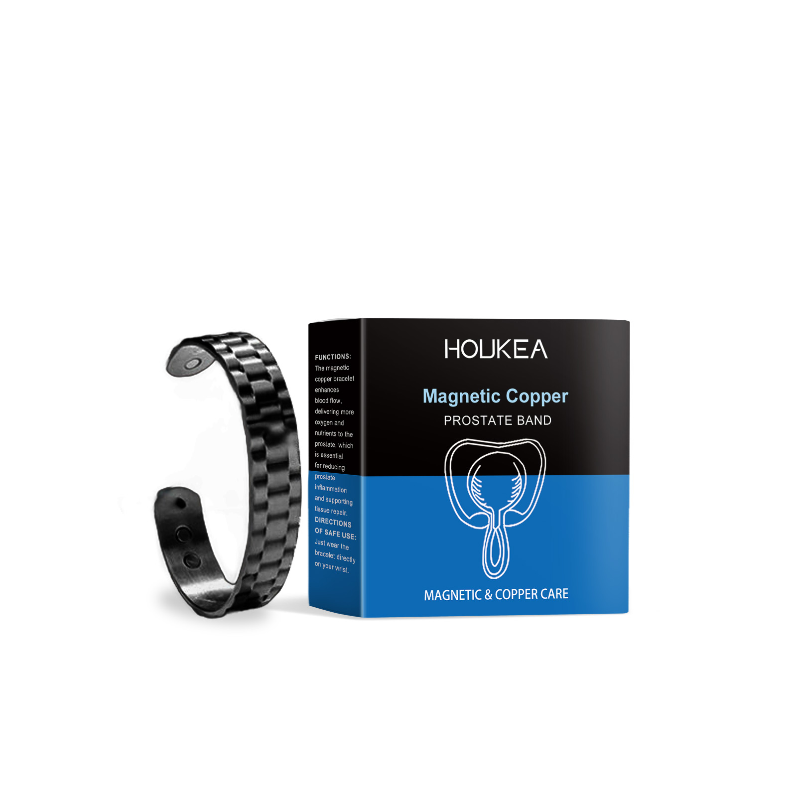Houkea Men's Care Bracelet, Gentle Relief For Men's Discomfort Body Care Retro Fashion Accessory