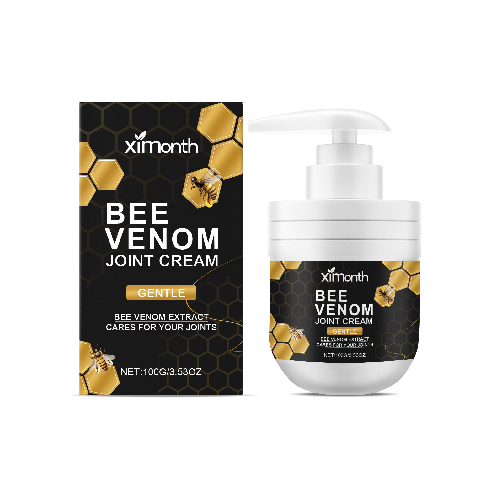 Ximonth Bee Venom Soothing Massage Cream, Moisturizes And Soothes Joint Discomfort With Daily