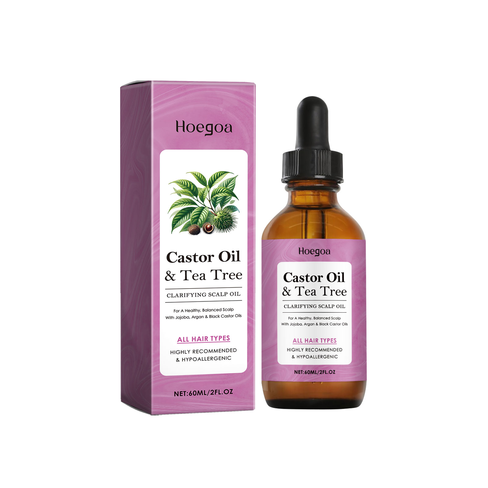 Hoegoa Scalp Care Essential Oil, Nourishes Hair, Moisturizes