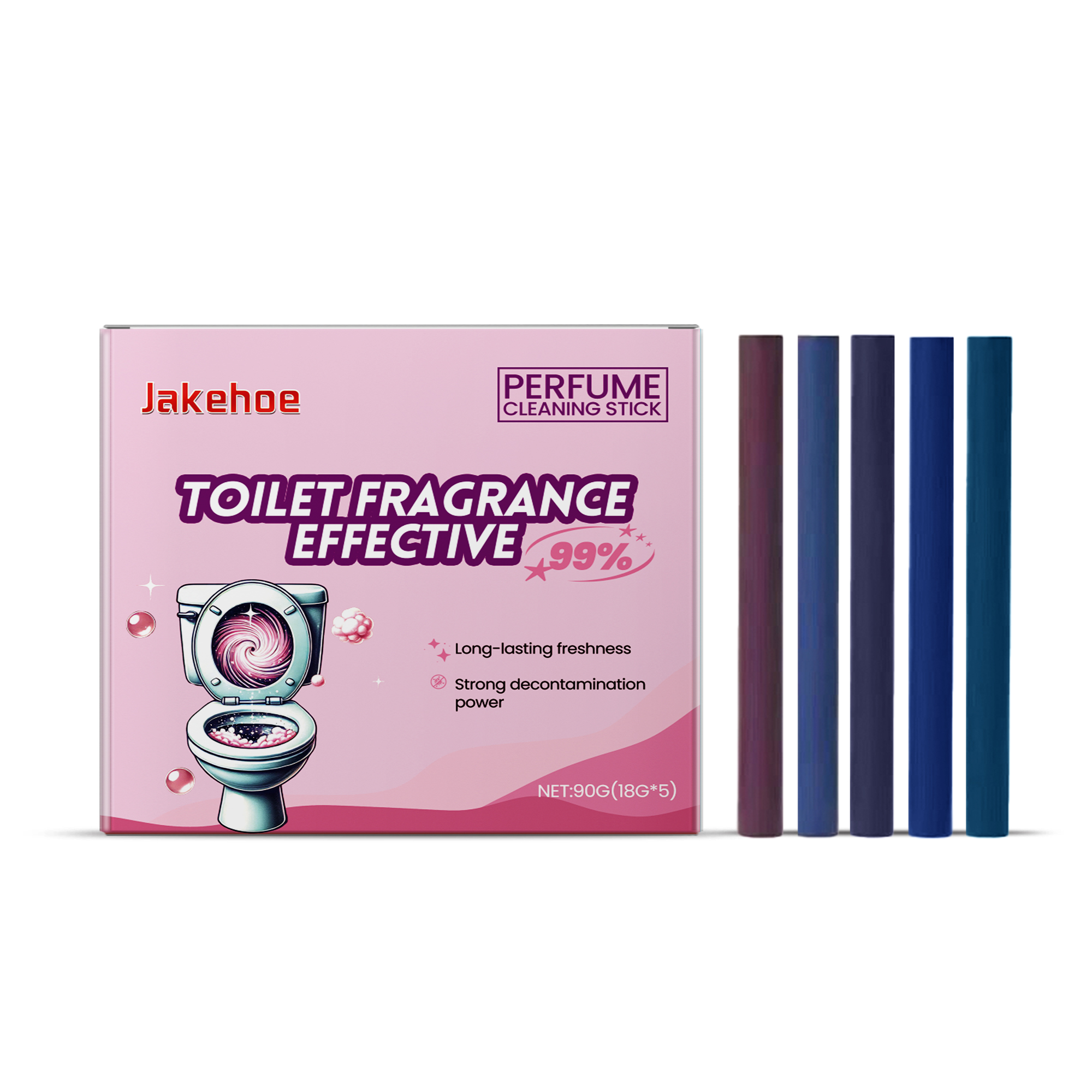 Jakehoe Eau De Toilette Stick Toilet Cleaning Deodorizing Odor Cleaning Toilet F