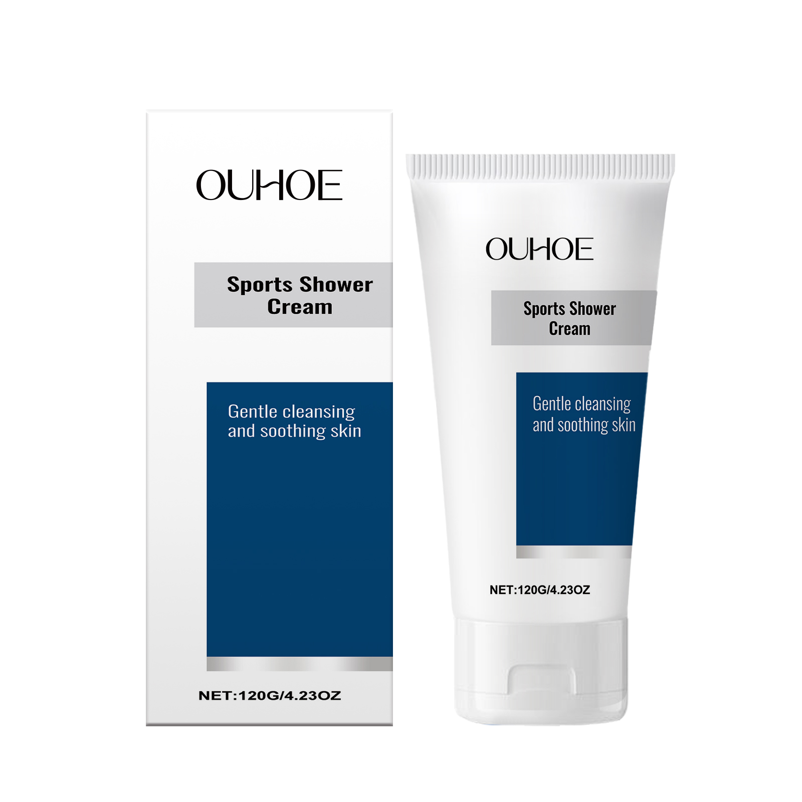 OUHOE Sports Soothing Shower Lotion Moisturizes And Cleanses Body And Skin With A Refreshing And