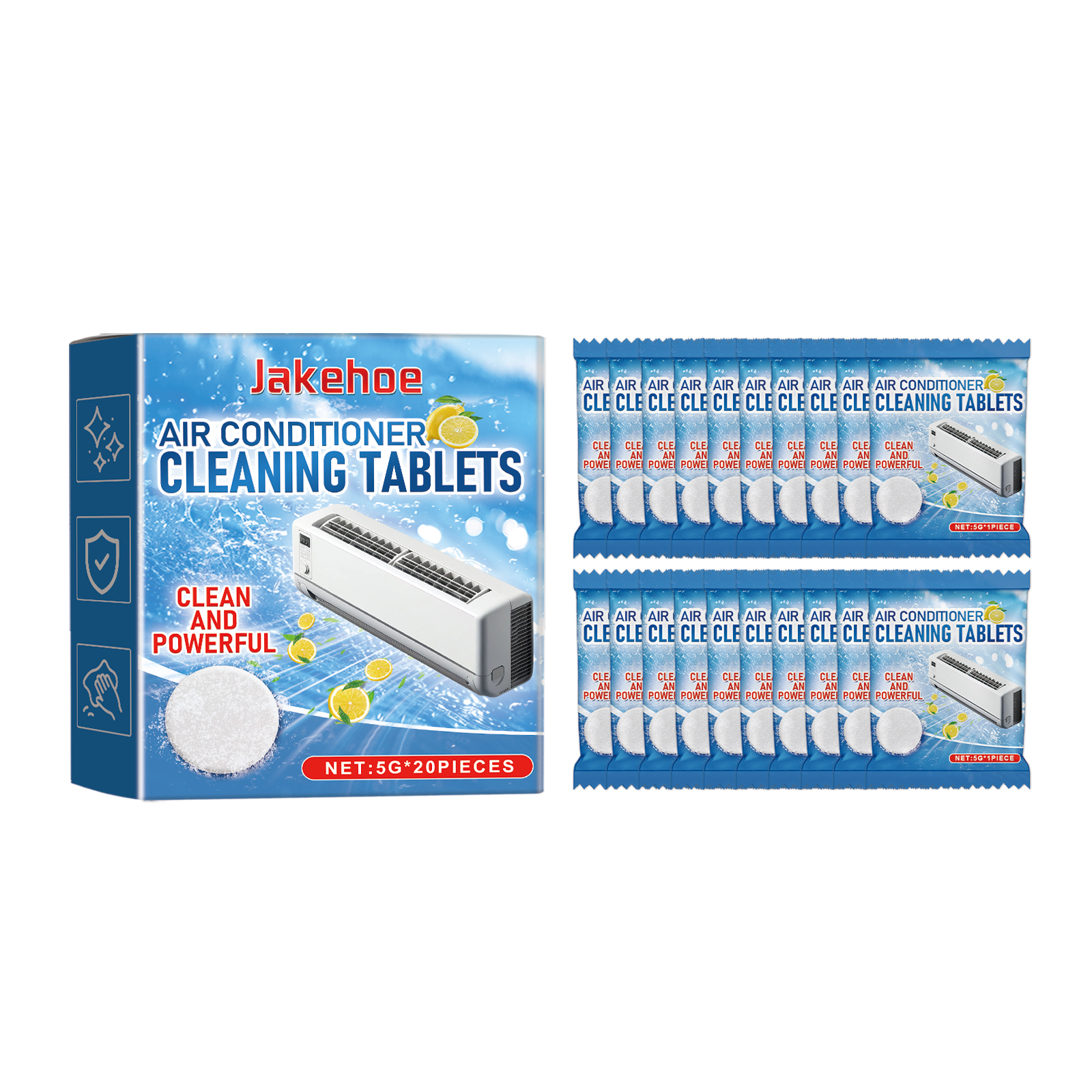 Jakehoe Air Conditioning Cleaning Sheet, Home Air Conditioning Screen Hanging Machine Deep Cleaning