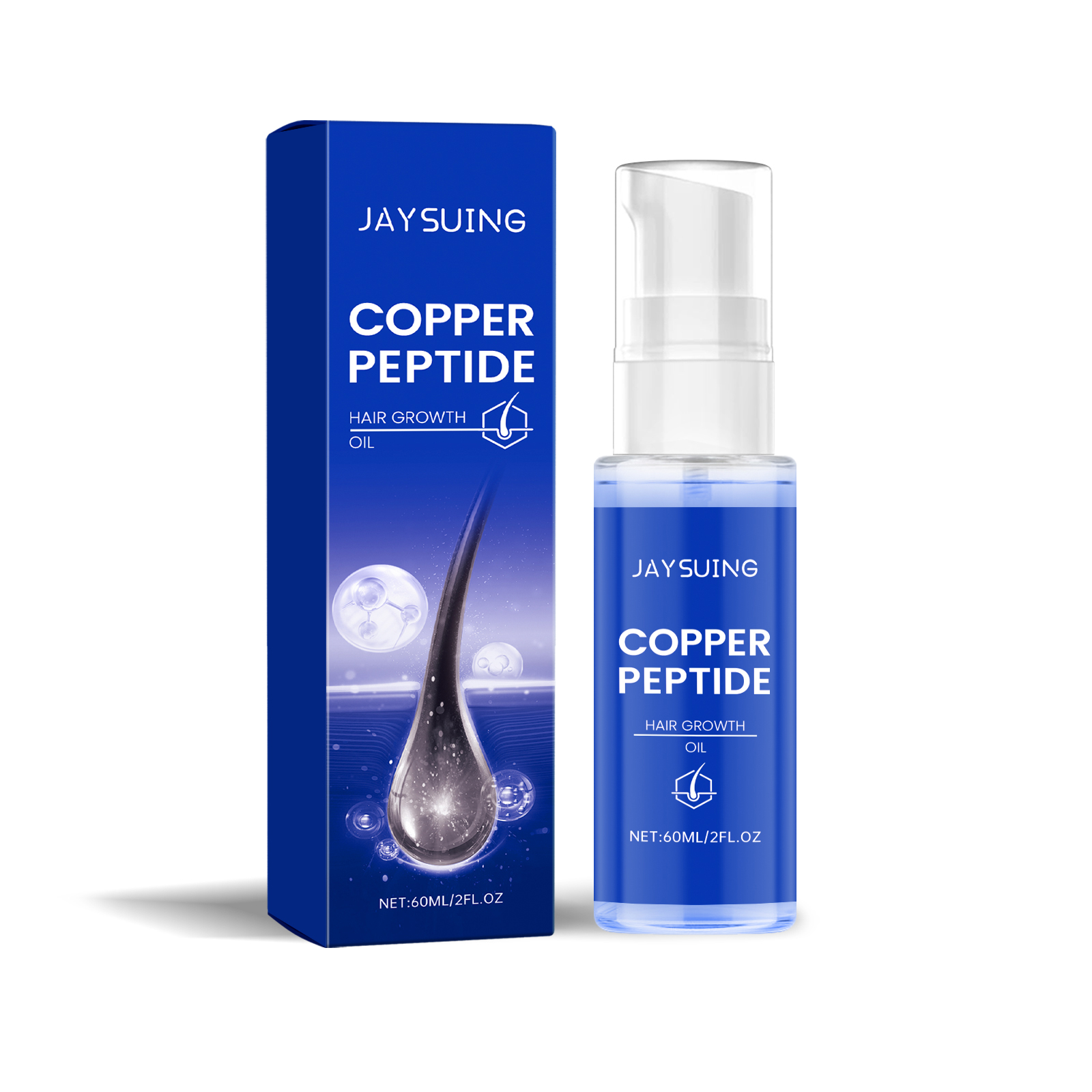 Jaysuing Copper Peptide Volumizing Hair Essential Oil Nourishes Hair Follicles And Care Smooth And