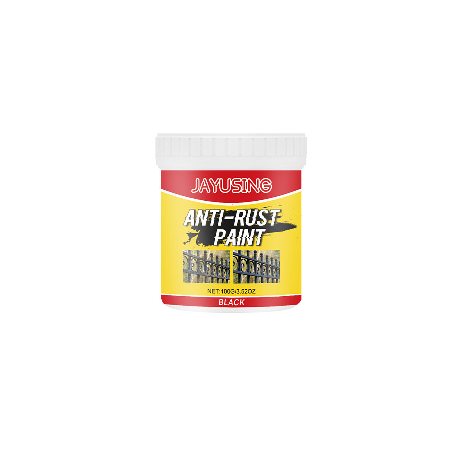 Jayusing Red Rust Removal Paint, Iron Door Railing, Metal Anti-Rust Cleaning And Renovation