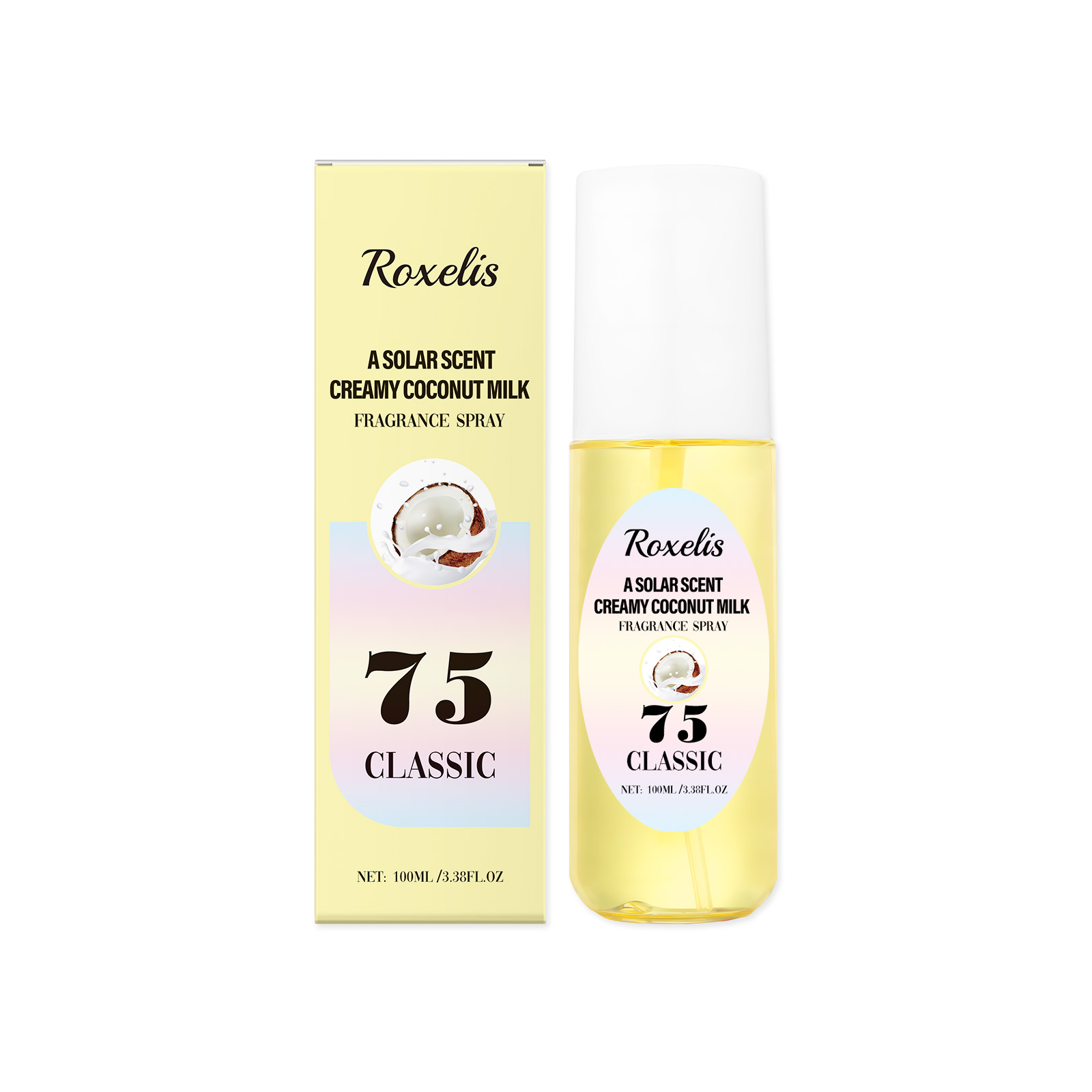 Roxelis Light Coconut Milk Body Fragrance Natural Fresh Lasting Fragrance Couples Dating Charm