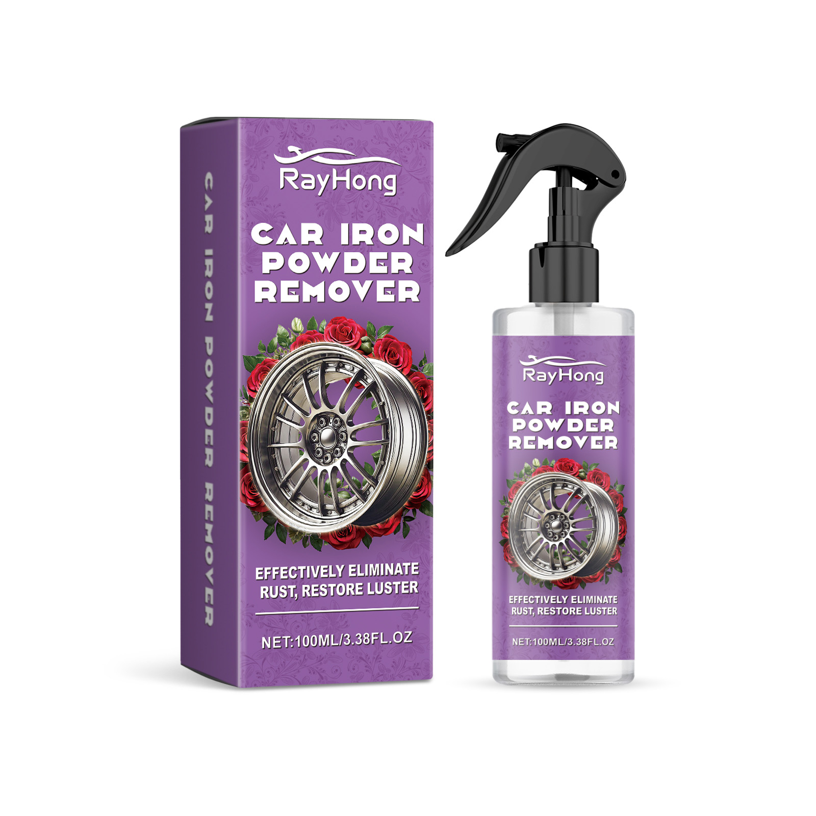 Rayhong Wheel Rust Spray, Wheel Rust Spray Rim Polishing Clean Remover