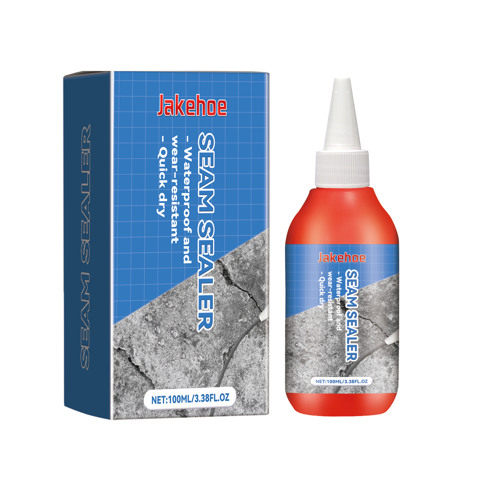 Jakehoe Waterproof Joint Sealant Ceramic Tile Waterproof Wear Elastic Invisible Transparent Leak