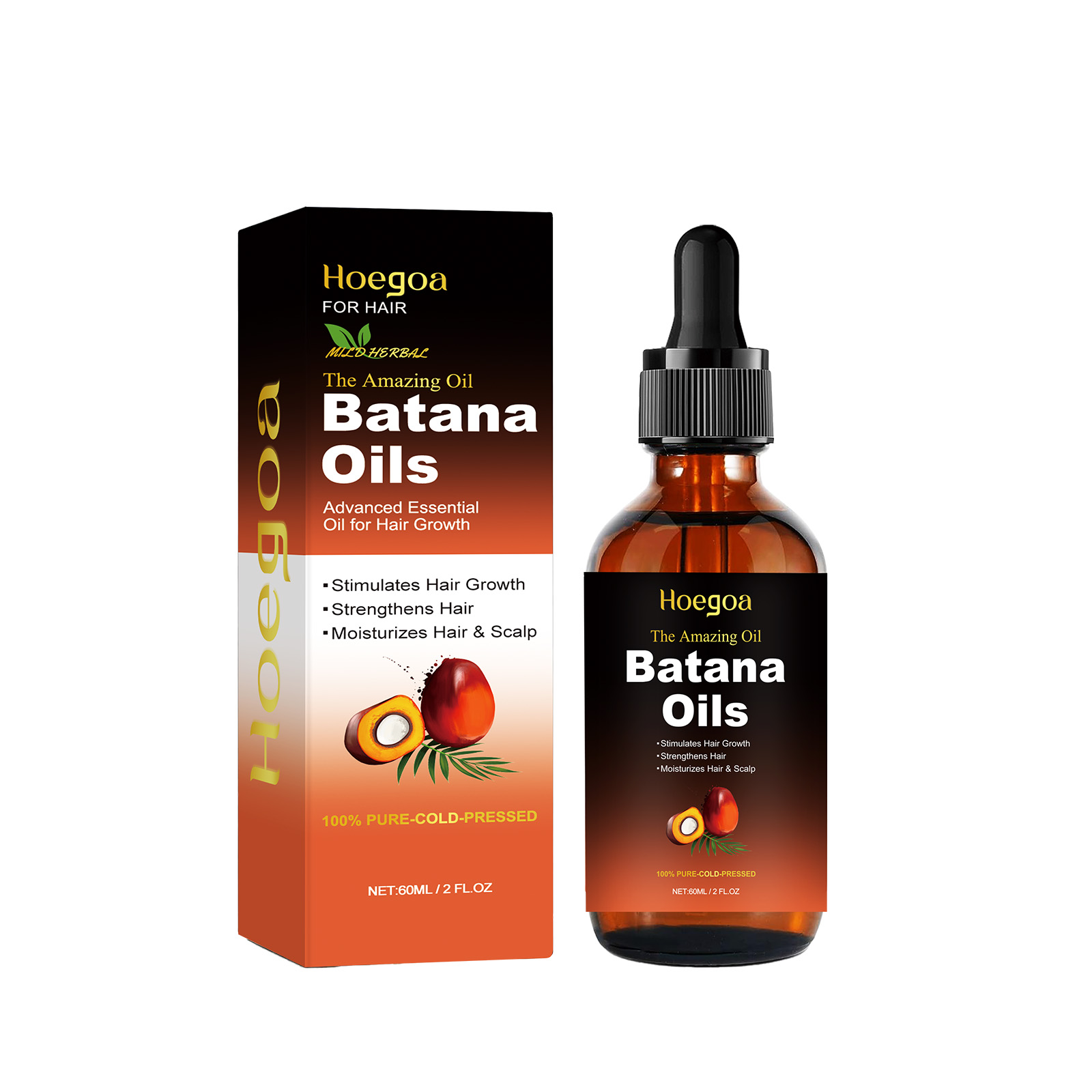 Hoegoa Batana Hair Care Essential Oil Nourishes, Hydrates, H