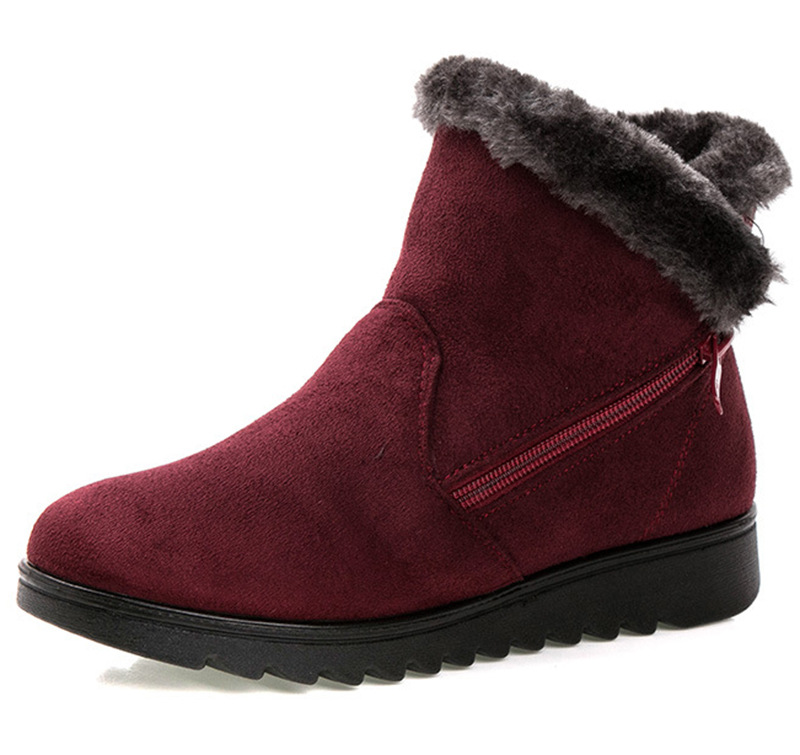 Women's warm cloth shoes, elderly snow boots image 7