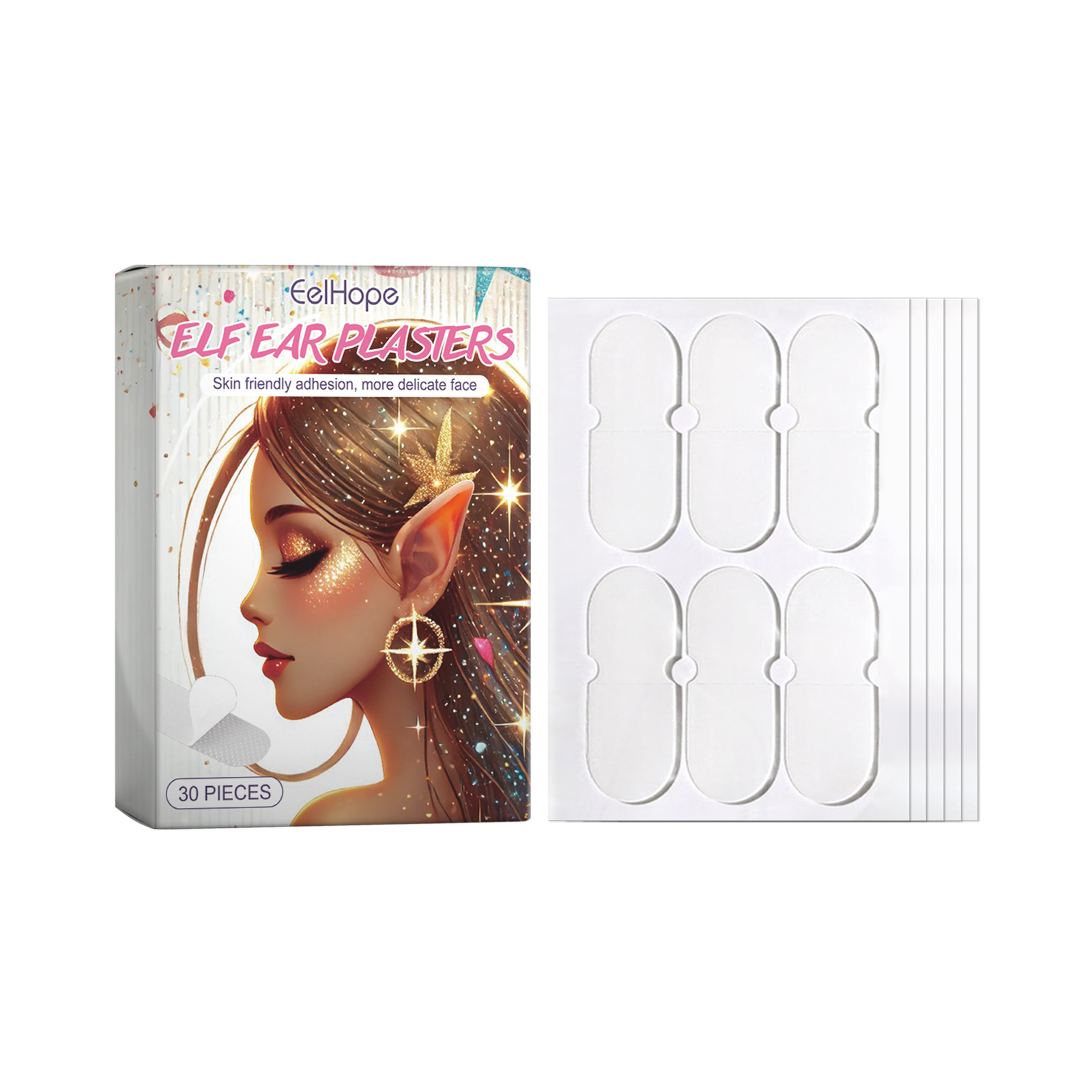 Eelhope Fairy Ear Mask Ear Flapper Ear Invisible Comfortable Breathable Waterproof Support Ear