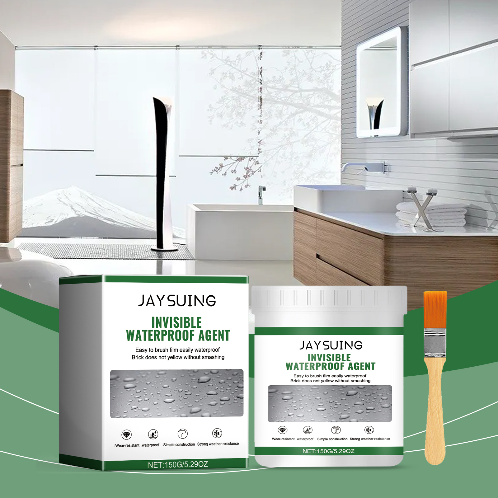 Waterproof sealing agent prepared for bathroom repair