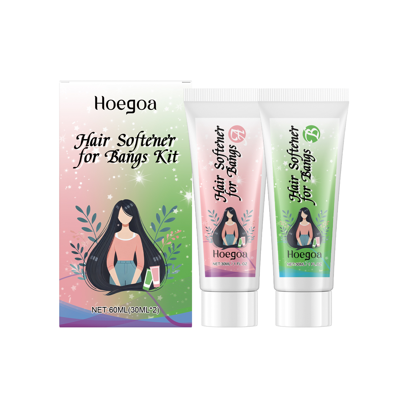 Hoegoa Fringe Softener Care Cream Improves Hair Frizz, Moisturizes And Softens Hair Care Moisturizer