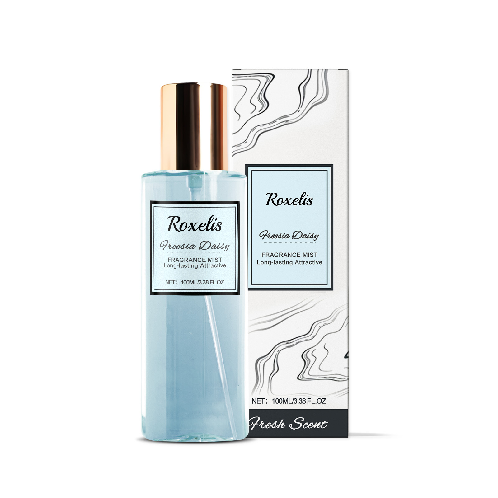 Roxelis Freesia Daisies Romantic Body Fragrance Light Fragrance Perfume Long Lasting Fresh Body Stay