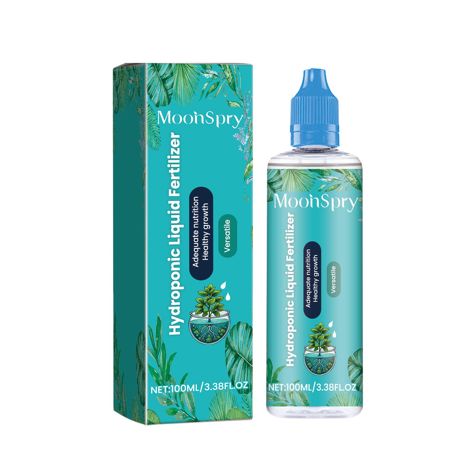 MoonSpry Hydroponic Liquid Fertilizer Lawn Green Leaf Growth Nutrient Solution Plant Concentrate