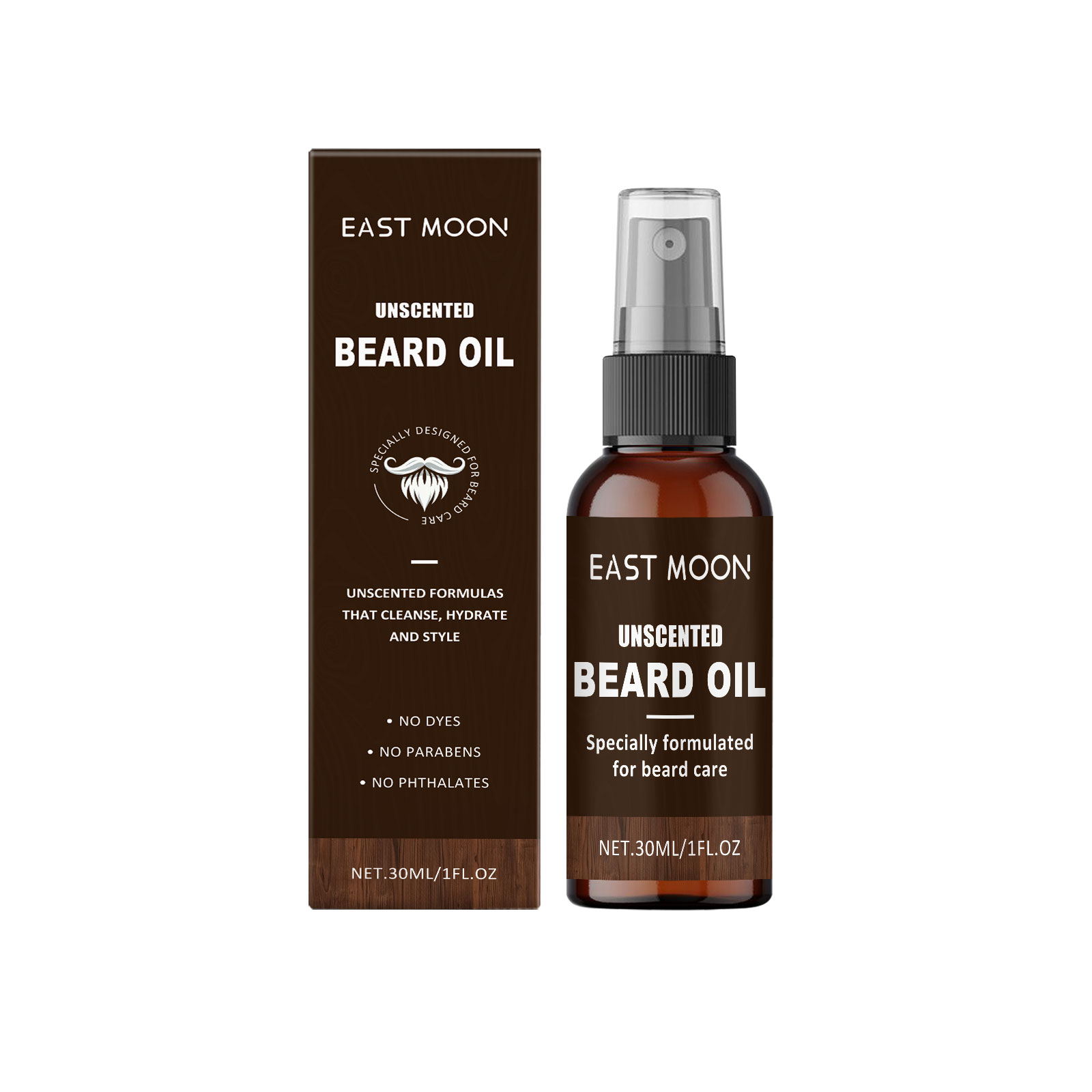 East Moon Facial Hair Treatment For Men Nourishes, Brightens, Delicate Pores, Hydrates And