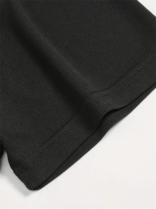 Men's Summer Sports Set Solid Color Round Neck Short Sleeve T-Shirt and Shorts Set Breathable Factory Direct Sales undefined