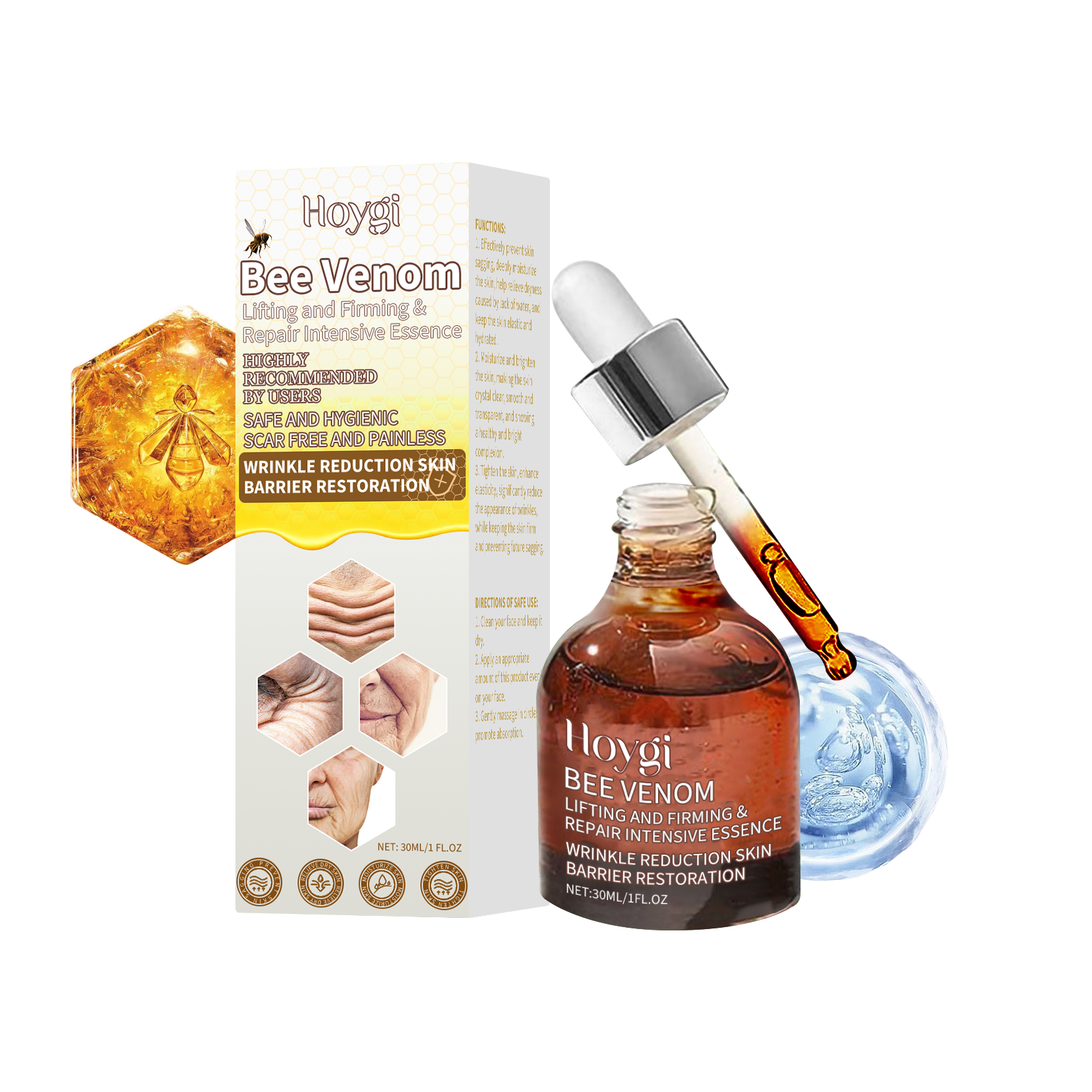 Hoygi Facial Moisturizing Essence For Deep Skin Moisturizing, Lifting, Firming, Hydrating And