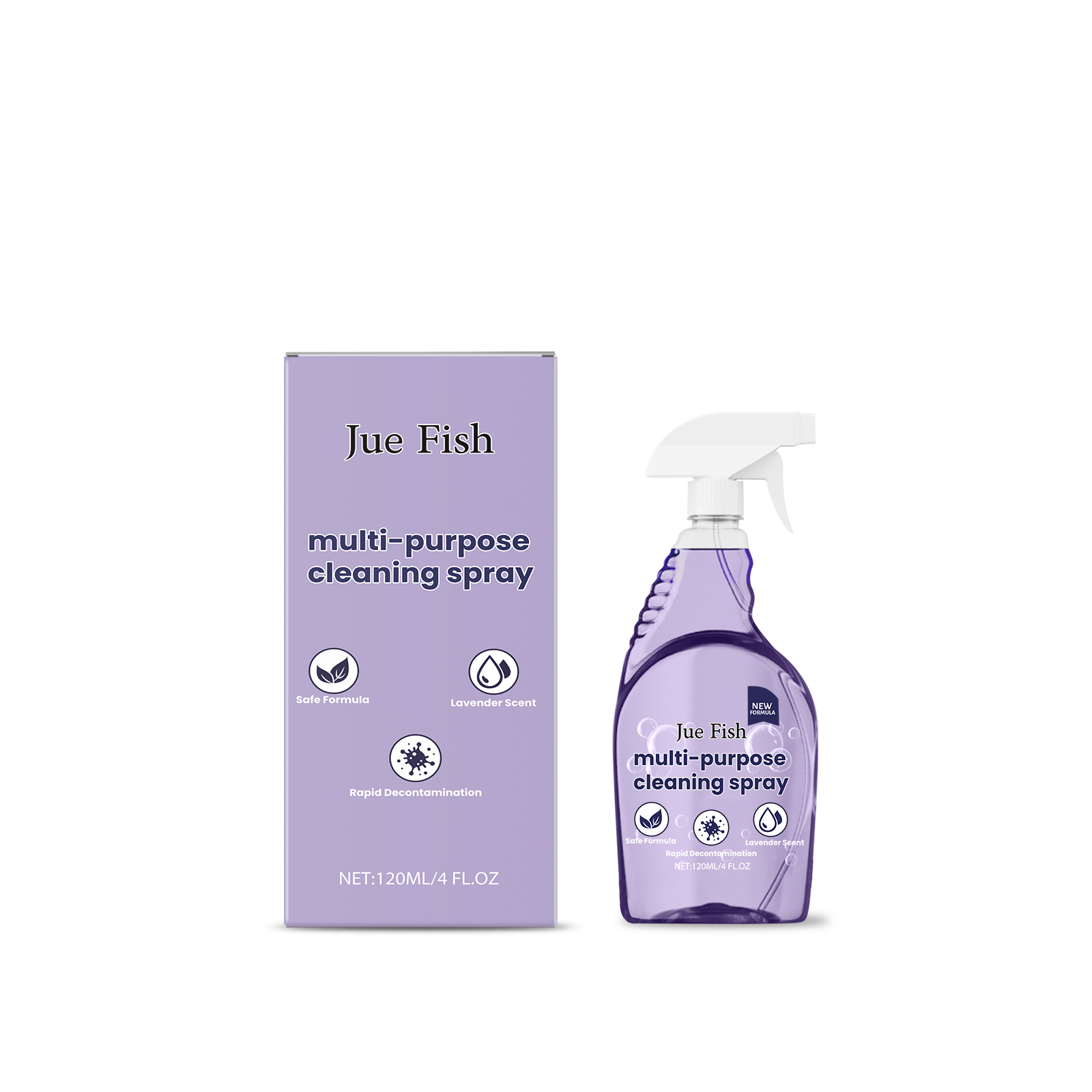 Jue Fish Multi-Purpose Cleaning Spray, A Multi-Functional Cleaner For Easily Cleaning Grease And