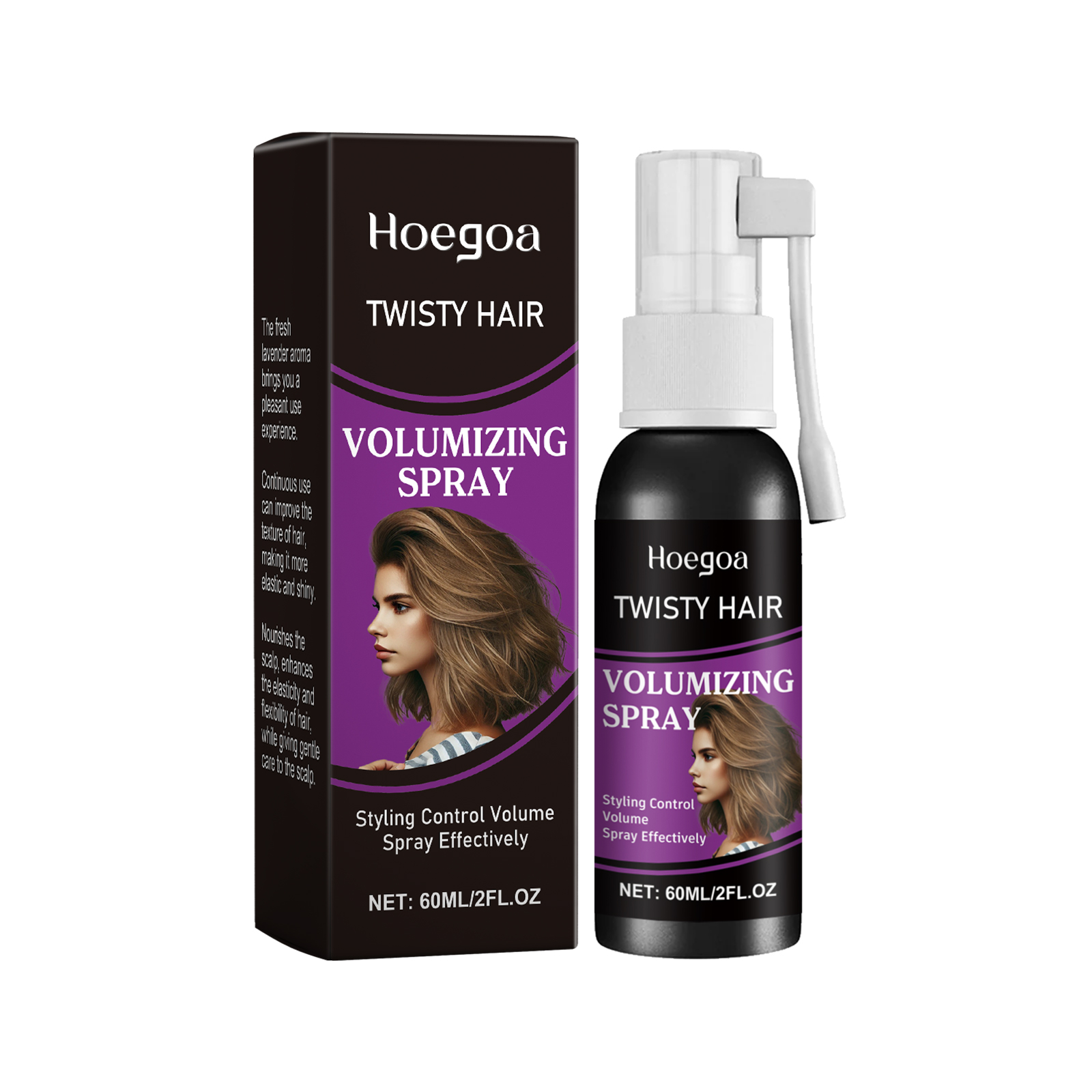 Hoegoa Hair Volumizing Spray, Hair Volumizing Lazy Person Remove Oil Refreshing Long-Lasting Styling
