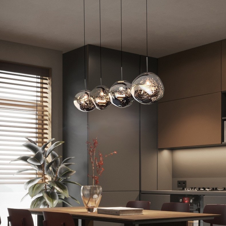 Restaurant Pendant Light Villa Loft Duplex Atrium Staircase Long Line Light Luxury Acrylic Living