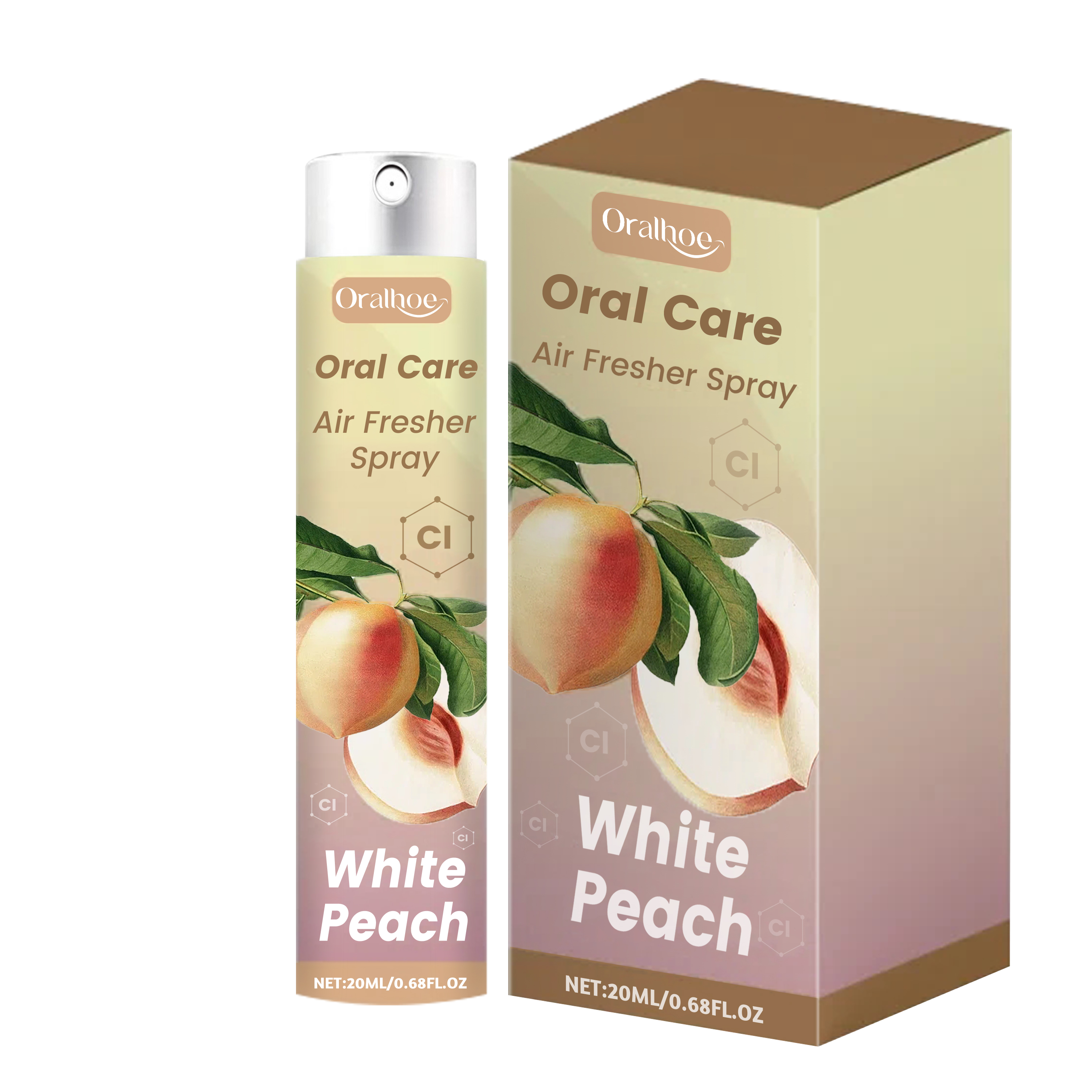 Oralhoe Oral Care Air Fresher Spray, Deep Clean Coffee Stain Whitening Teeth Fresh Breath Spray