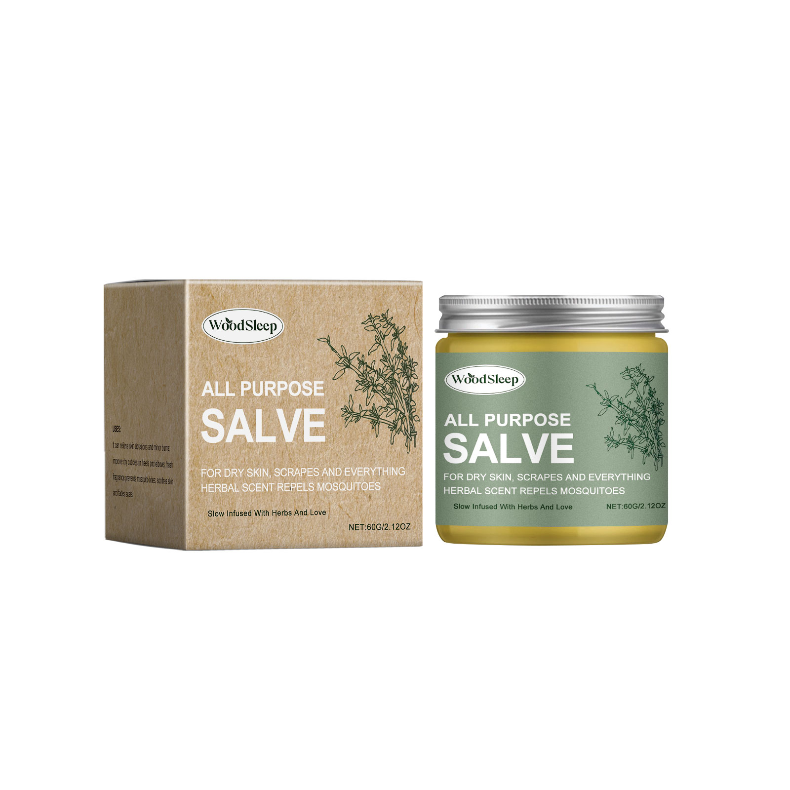 WoodSleep Herbal Multifunctional Soothing Balm Herbal Ingred