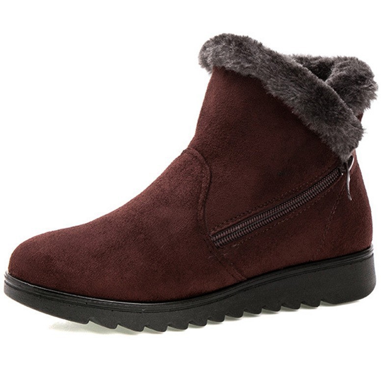Women's warm cloth shoes, elderly snow boots image 12