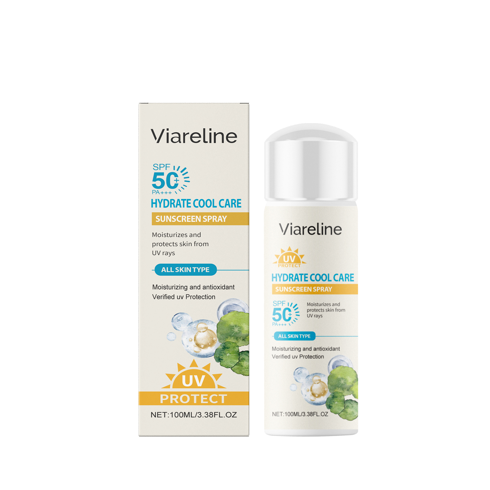 Viareline Refreshing Protection Spray Uv Refreshing Non-Grea