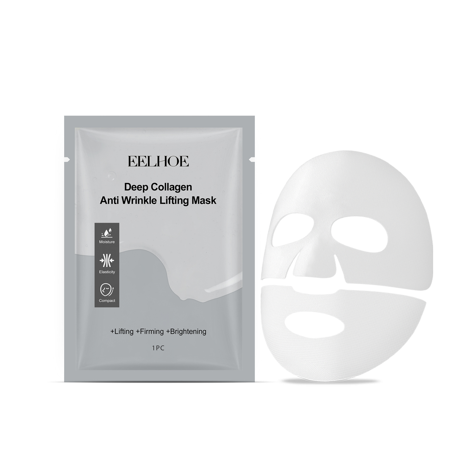 EELHOE Collagen Mask (Bag) Hydrating, Rejuvenating, Firming, Brightening, Moisturizing, Nourishing