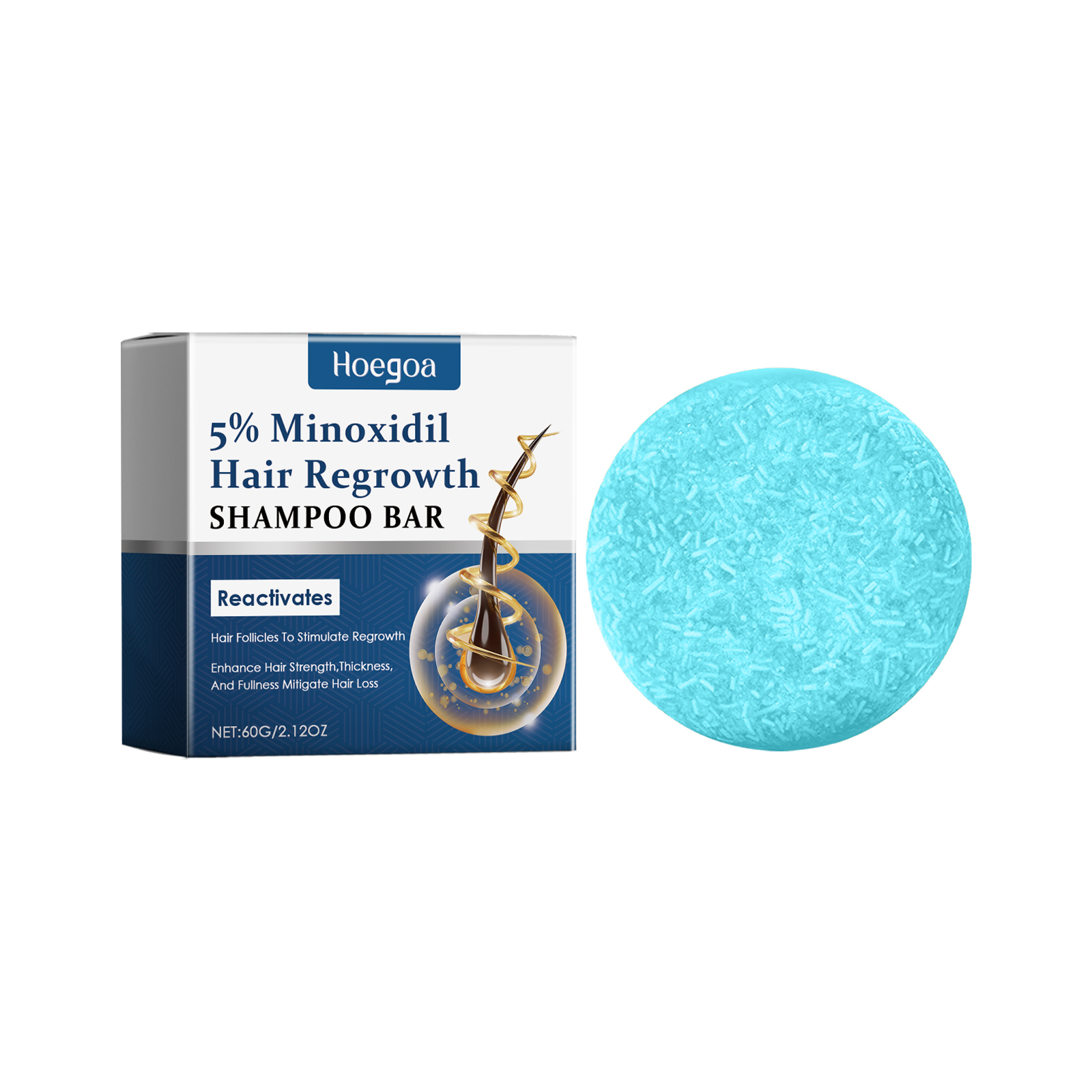 Hoegoa Shampoo Soap Gently Cleans Scalp, Nourishes Hair, Moi
