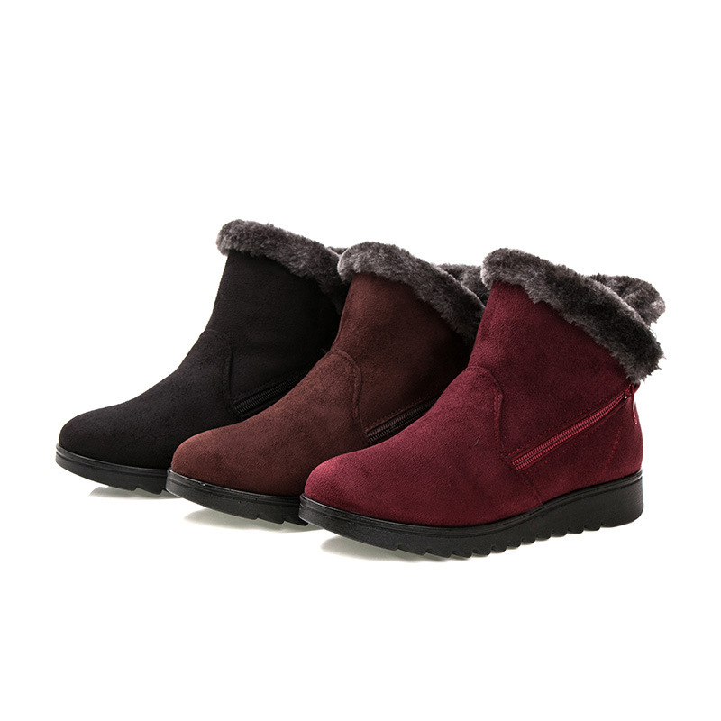 Women's warm cloth shoes, elderly snow boots image 10