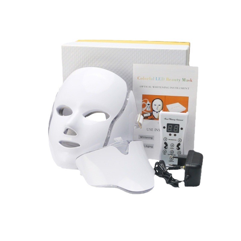 Home LED Colorful Photon Rejuvenation Device with Neck Beauty Mask Spectrometer Facial Whitening and
