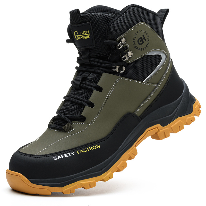 Men's anti smashing and anti piercing hiking work shoes are breathable for men image 5