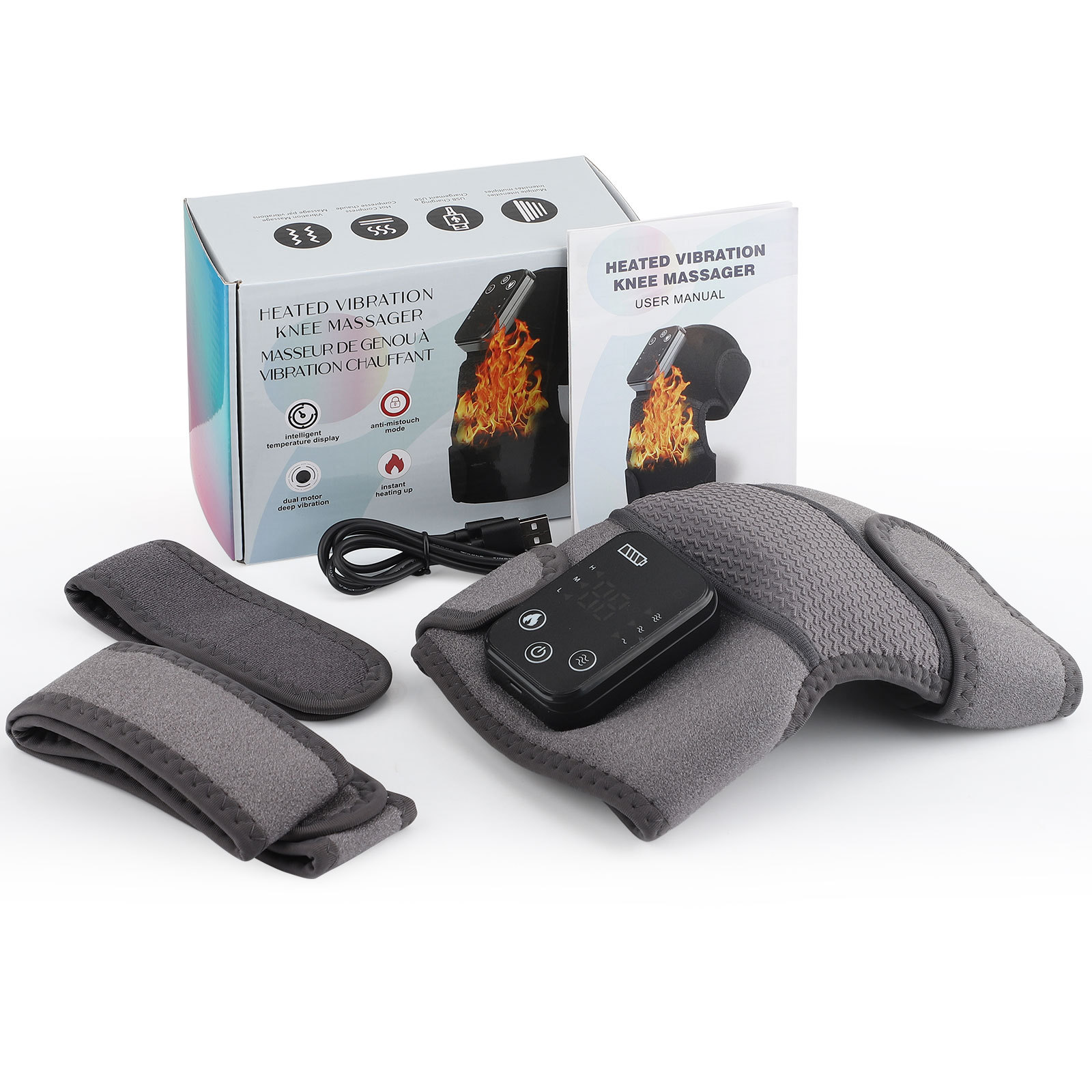 Electric Heating Massage Knee Shoulder and Elbow Protectors Warm and Hot Apply Cold Leg Joint