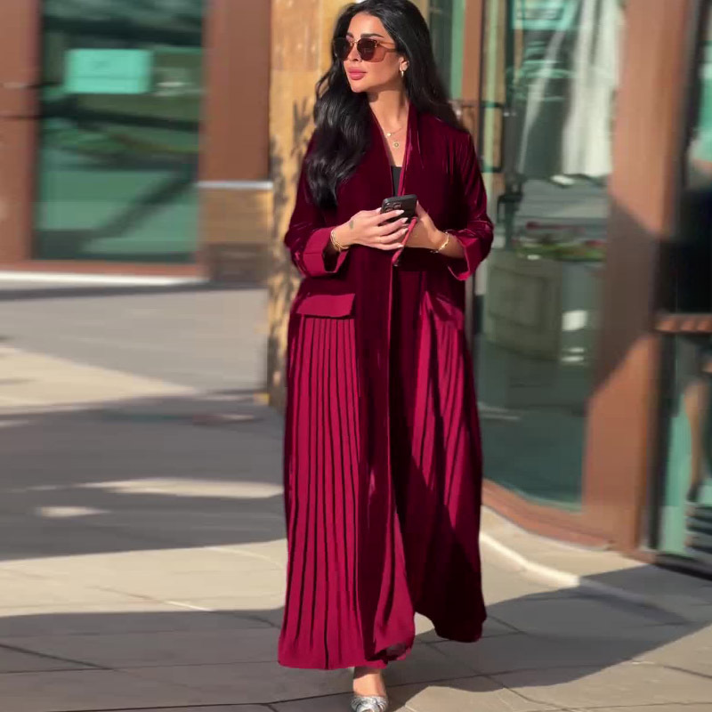 Abrigo Largo Velvet Rouge