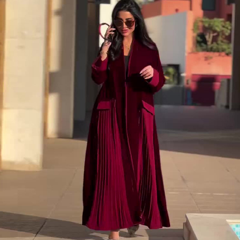 Abrigo Largo Velvet Rouge
