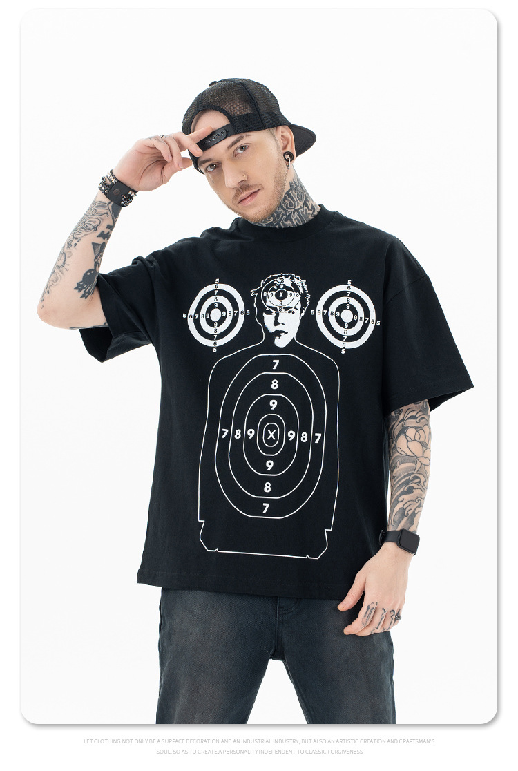 Détails du T-shirt homme tir cible