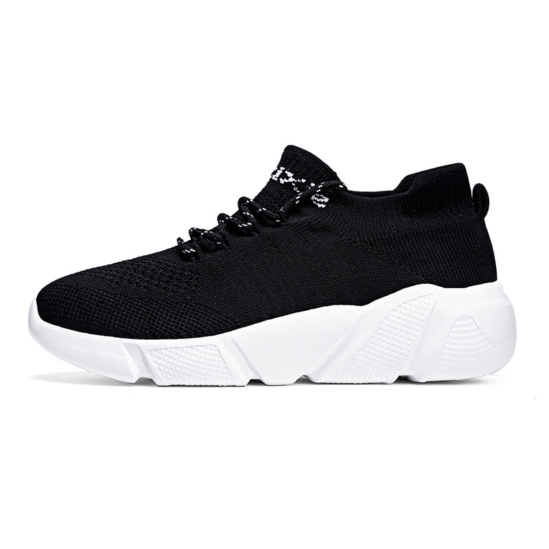 Sports Shoes Women's Summer Breathable Flyknit Elastic Socks Shoes Men's Knitted Soft Sole Running Shoes Versatile image 7