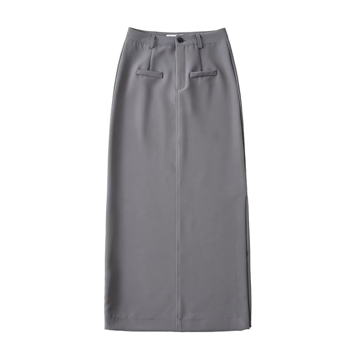 Split knee length long skirt F4597983439A22C8F247B29044E40CBC
