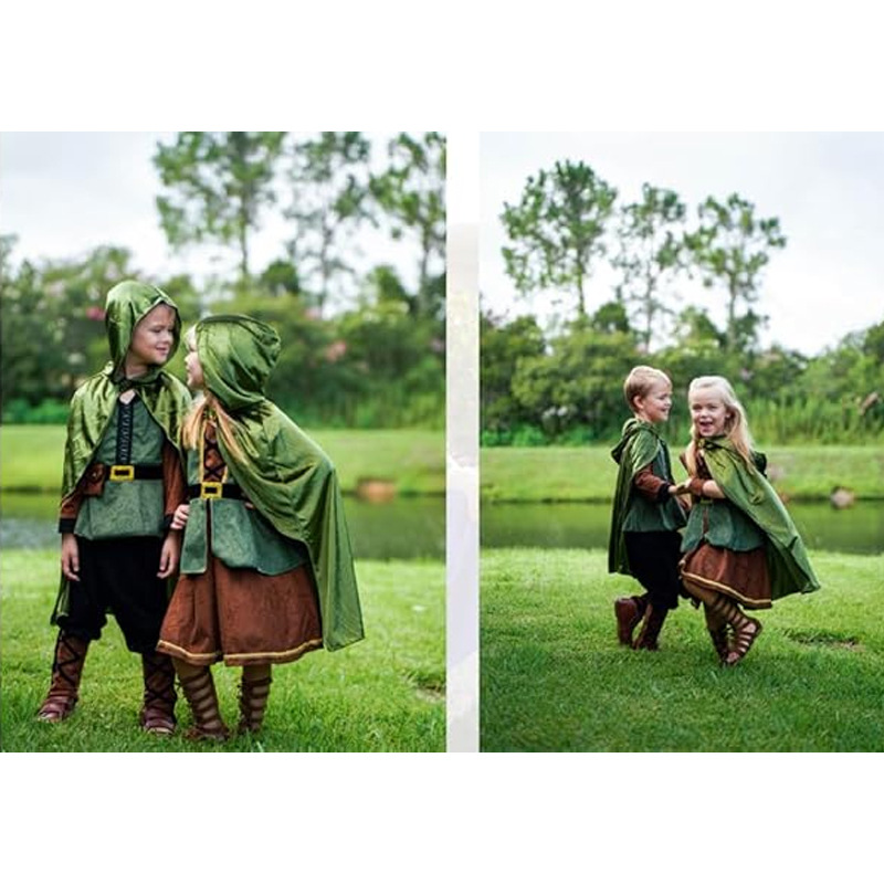 Medieval Hooded Cloak for Kids detail image 5