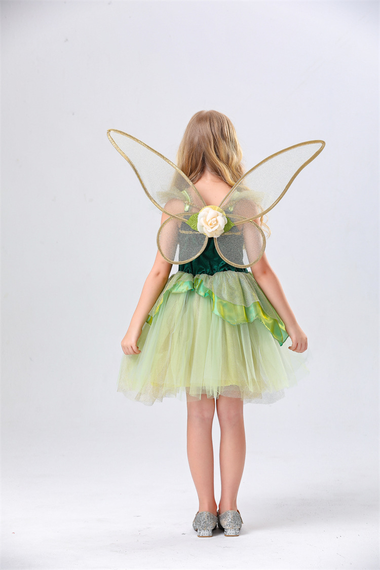 Fairy Princess Elf Tulle Puff Dress for Girls detail image 16