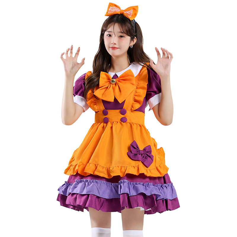 Orange Maid Lolita Costume for Women detail image 10