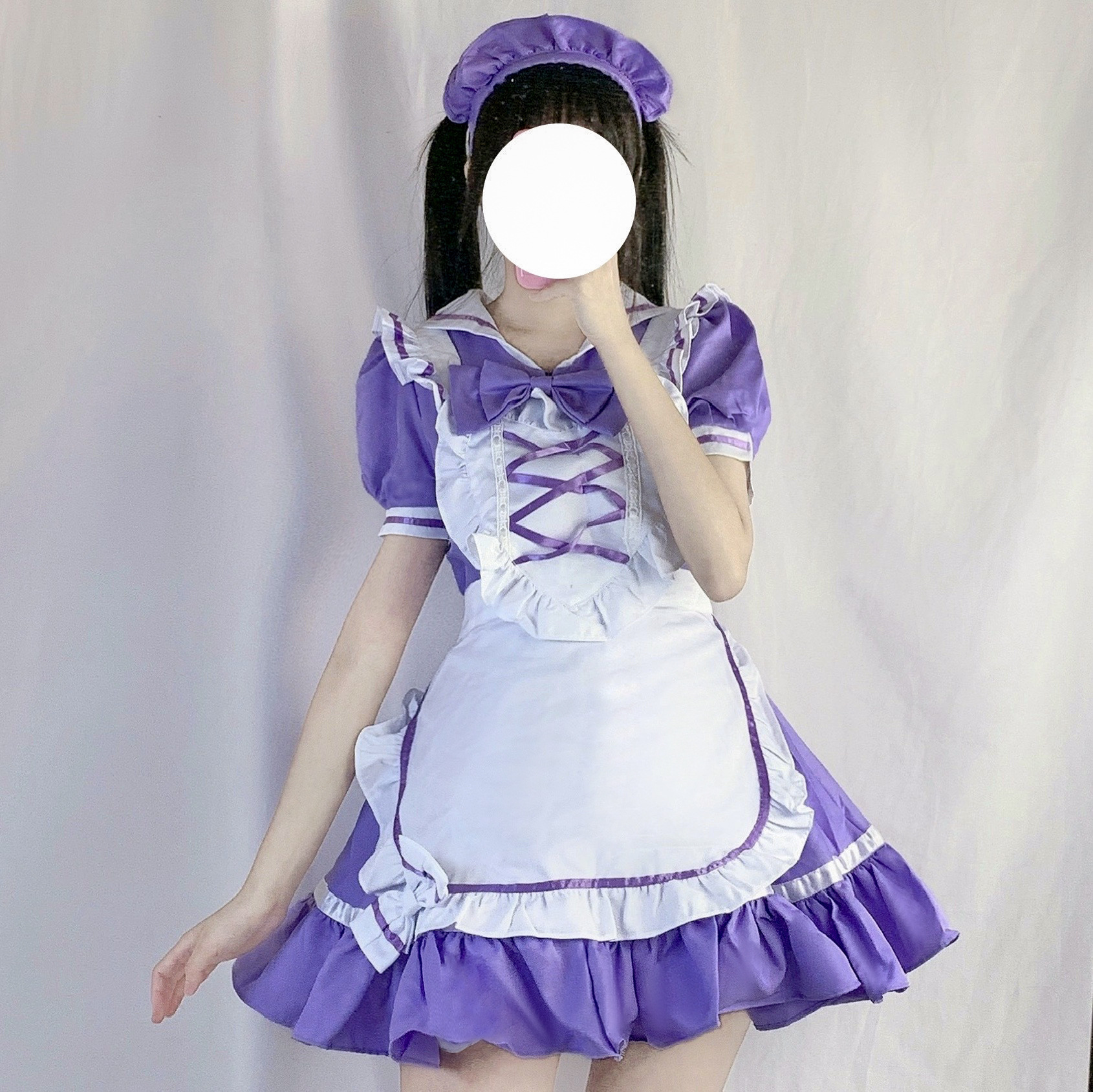 Purple Maid Princess Costume for Women detail image 8