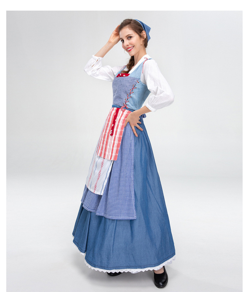 Medieval Farmhouse Maid Dress for Girls and Women detail image 1
