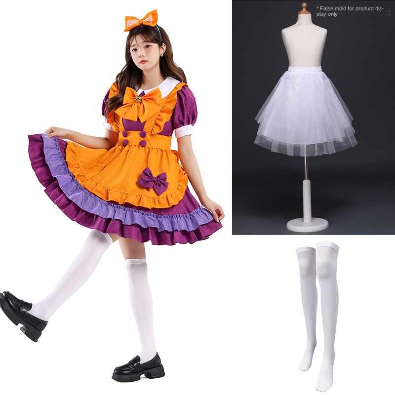 Orange Maid Lolita Costume for Women detail image 13