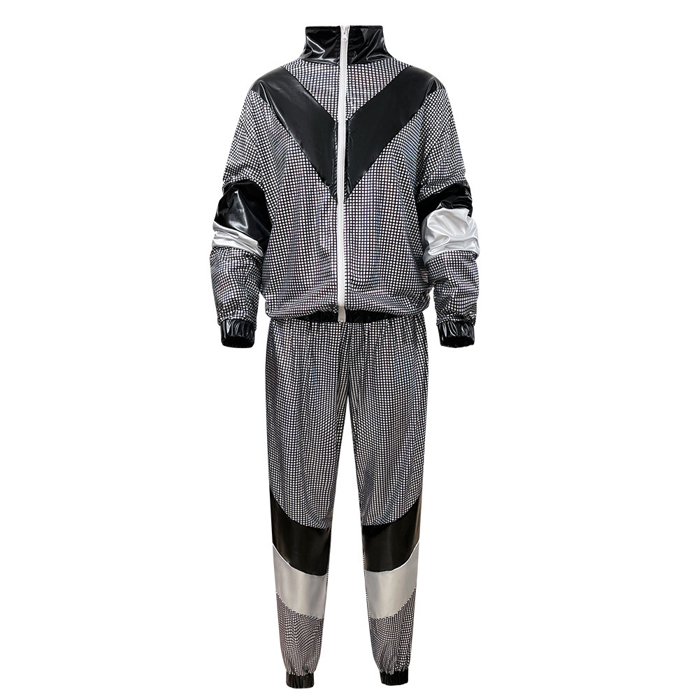80s Hip Hop Disco Tracksuit Costume for Adults detail image 26