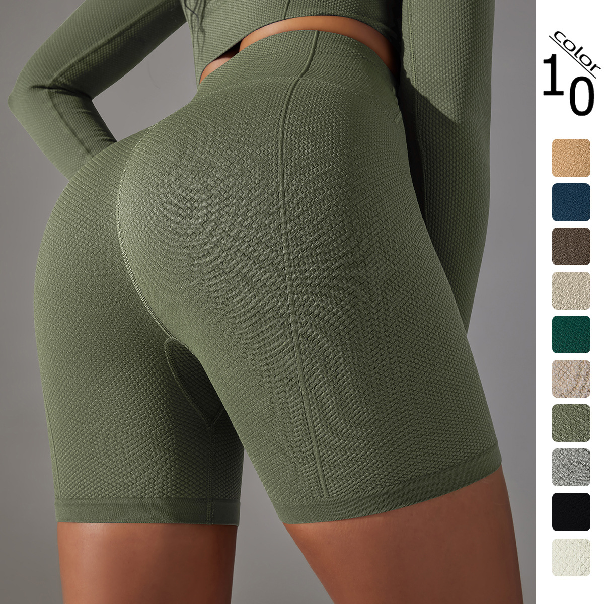 Mindful Polka Dot Yoga Shorts 15
