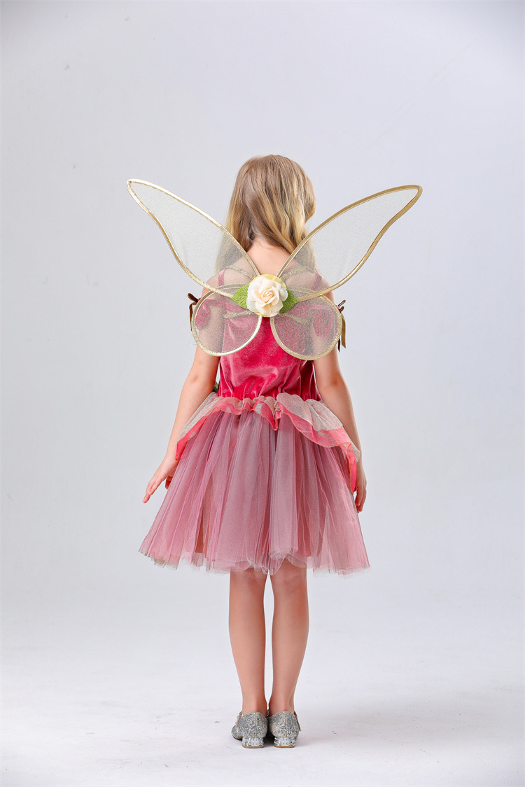 Fairy Princess Elf Tulle Puff Dress for Girls detail image 8